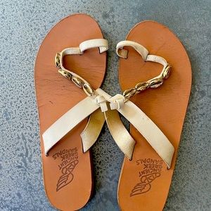 Ancient Greek shell sandals. Size 39.